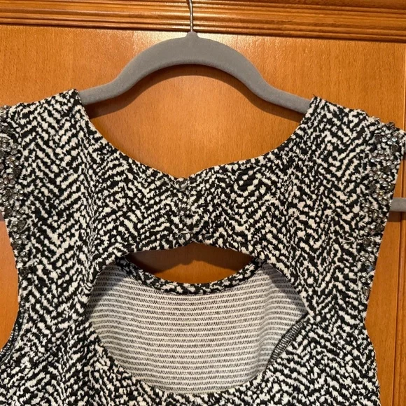 Free People Black and White Patterned Dress - Picture 5 of 7